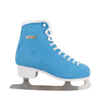 8. Łyżwy figurowe Roces Suede Eco-Fur niebiesko-białe 450702 004