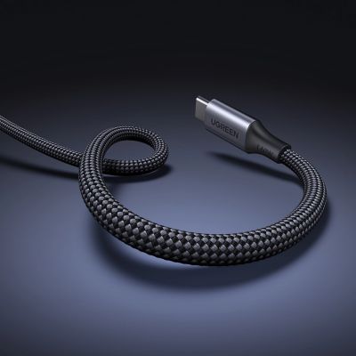 10. Kabel Ugreen 2w1 USB-C - 2xUSB-C PD 140W 2m - czarny