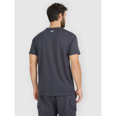 2. T-shirt regular z nadrukiem męski 4F 4FRAW25TTSHM3845-22S
