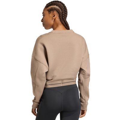 9. Bluza damska adidas Hyperglam beżowa KQ5197