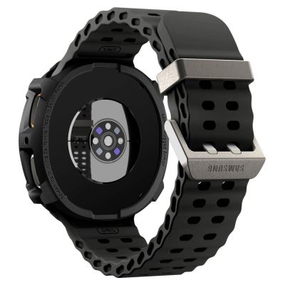 5. Etui Spigen Rugged Armor na Samsung Galaxy Watch 8 44 mm - czarny mat