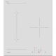 Płyta indukcyjna MPM MPM-45-IM-16/W 45 cm | 2 pola | Booster | timer | biały