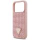 6. Etui Guess Rhinestone Triangle Logo na iPhone 17 Pro - różowe