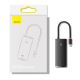 21. Baseus Lite Series wielofunkcyjny HUB USB Typ C - 2 x USB 3.0 / USB Typ C / HDMI 1,4 / SD/TF OTG czarny (WKQX050001)