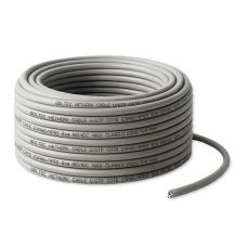 Qoltec Kabel sieciowy skrętka UTP do Patchcordu | Miedziany Cu |CAT6 | High speed 1Gb/s | LAN | 50m | szary