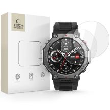 Szkło hartowane Tech-Protect Glass Fit+ 2-pack Amazfit T-Rex 3 Pro 48 mm - przezroczyste