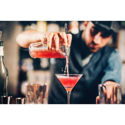 20. ZESTAW BARMAŃSKI 5 ELEMENTÓW SHAKER DO DRINKÓW SZCZYPCE ALPINA