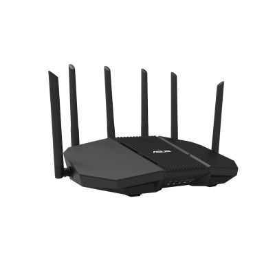 36. ASUS RT-BE90U BE9400 AiMesh router bezprzewodowy 2.5 Gigabit Ethernet Trójpasmowy (2,4 GHz / 5 GHz / 6 GHz) Czarny