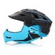 3. Kask rowerowy full-face Meteor Hydra M 55-58 cm czarny/niebieski