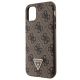 6. Etui Guess Crossbody 4G Metal Logo na iPhone 11 / Xr - brązowe