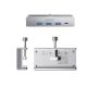 2. Hub Orico MH4PC montowany na zacisk USB-C / 3x USB-A 3.0 + 1x USB-C 3.0 - srebrny