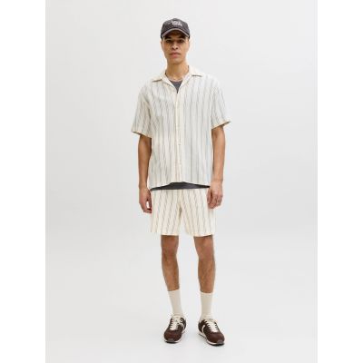 3. Jack&Jones męskie szorty paski JPSTJAIDEN COBA STRIPE JOG SHORTS REG SN 12274413  Antique White Stripes