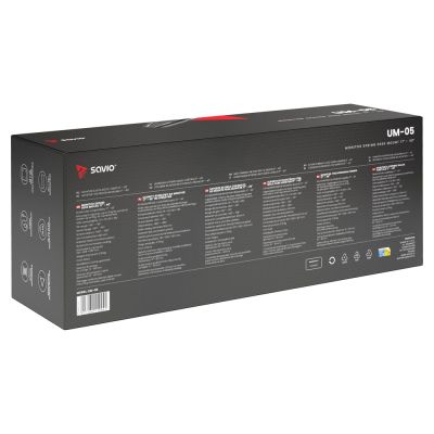 6. SAVIO UCHWYT BIURKOWY NA MONITOR 17’’-40’’ 2-11 KG NA SPRĘŻYNIE UM-05