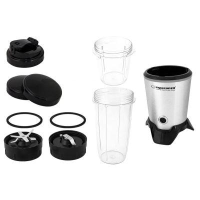14. Blender sportowy Esperanza MASTER EKM028 (1000W; kolor czarno-srebrny)