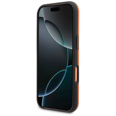 5. Etui BMW M FW Metal Logo MagSafe na iPhone 17 Pro - pomarańczowe