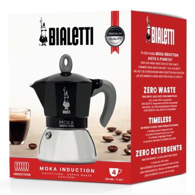 5. Bialetti Moka Induction Kawiarka moka 4TZ Czarny