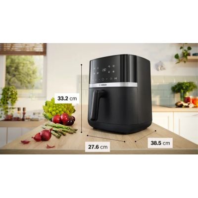 6. Frytownica beztłuszczowa Bosch Air Fryer MAFS2462B (2000W; 6,1l)