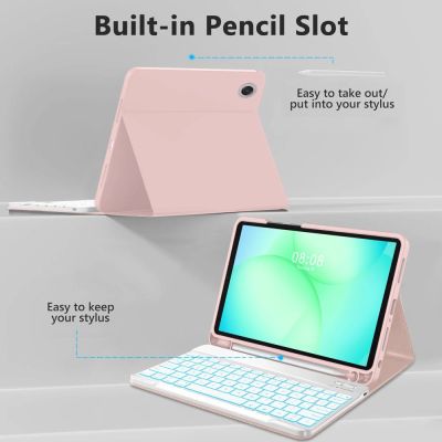 4. Etui Tech-Protect SC Pen na Samsung Galaxy Tab A9+ / A11+ Plus 11.0 X210 / X215 / X216 / X230 / X235 / X236 - różowe