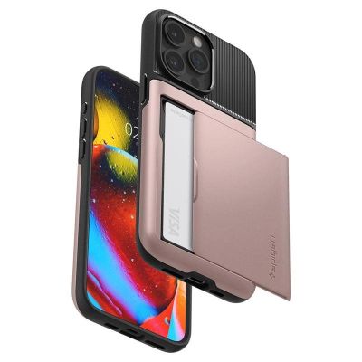 7. Etui Spigen Slim Armor CS na iPhone 15 Pro Max - różowe