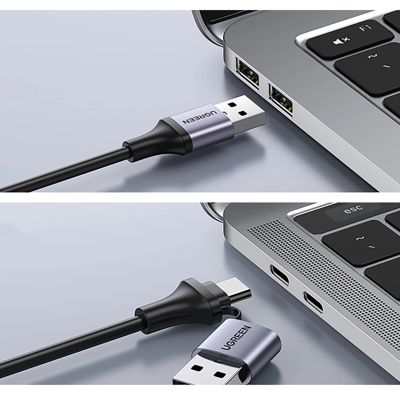 2. Karta przechwytująca Ugreen CM489 40189 HDMI (żeński) - USB-A / USB-C (męski) - szara