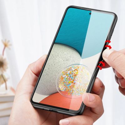 8. Dux Ducis Fino etui pokrowiec pokryty nylonowym materiałem Samsung Galaxy A73 niebieski