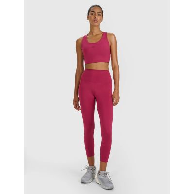 3. Legginsy treningowe 7/8 z wysokim stanem damskie 4F 4FWAW25TFTIF361-60S