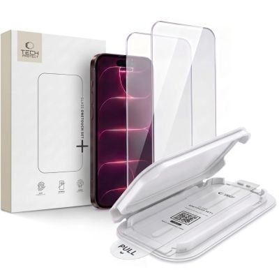 Szkło hartowane Tech-Protect OneTouch Set+ 2-Pack na iPhone 18 Pro Max / 17 Pro Max