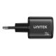 26. UNITEK ŁADOWARKA SIECIOWA 2X GAN USB-C & USB-A 20W CZARNA