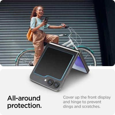 11. Szkło hartowane Spigen Glas.tR EZ Fit na Samsung Galaxy Z Flip 6 - 2 szt.