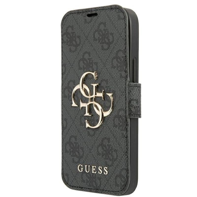 Etui Guess 4G Big Metal Logo na iPhone 13 Pro Max 6,7" - szare