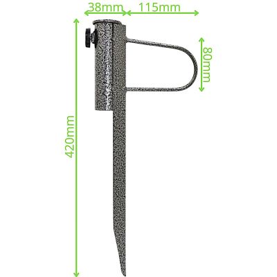 22. BAZA MOCOWANIE DO PARASOLA PLAŻOWEGO METALOWA