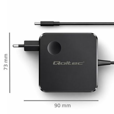 6. QOLTEC ŁADOWARKA SIECIOWA GAN 65W | USB-C PD PPS | 5-21V | 3-3.25A