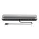 4. Stacja dokująca USB-C 12 portowa, max. 8K/30Hz z HDR, HDMI, DP, max. 3 monitory (MST), USB-C 3.2 Gen2, Gigabit Ethernet, SD/Micro SD, Audio, PD 100W