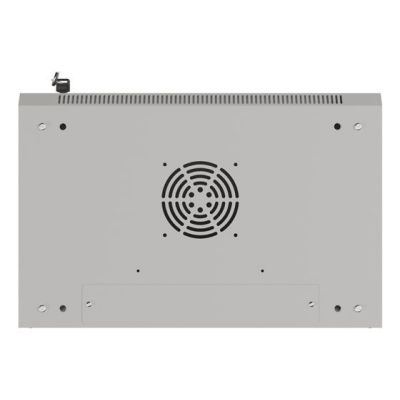10. LANBERG SZAFA INSTALACYJNA RACK WISZĄCA 19" 4U 540X350 SZARA DRZWI PRZESZKLONE (FLAT PACK)