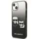 2. Etui Karl Lagerfeld Gradient Ikonik Karl&Choupette na iPhone 13 mini - czarne