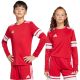 7. Koszulka dla dzieci adidas Squadra 25 Long Sleeve Jersey czerwono-biała JJ0041