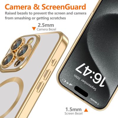 4. Etui Tech-Protect MagFlex MagSafe na iPhone 16 Pro Max - złote