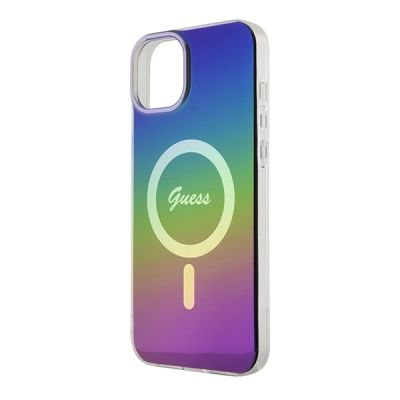 6. Etui Guess IML Iridescent MagSafe na iPhone 15 / 14 / 13 6.1" - multikolor