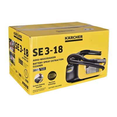 54. Akumulatorowy odkurzacz piorący KARCHER SE 3-18 Compact Battery Set - 1.081-502.0