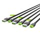 3. GREEN CELL ZESTAW KABLI KABGCSET03 3X KABEL GC RAY USB - USB-C 30CM, ZIELONY LED
