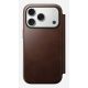 8. Nomad Modern Leather Folio pokrowiec na telefon komórkowy 16 cm (6.3") Brązowy