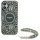 2. Etui Guess IML Flowers Allover Electro With Pearl Strap MagSafe na iPhone 16 Plus - zielone