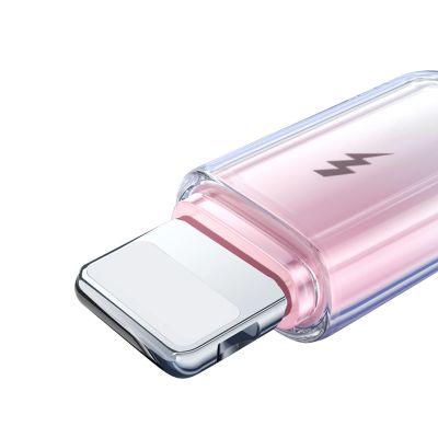 6. Kabel Joyroom S-A42 Crystal-Clear Series 3A USB-A - Lightning 1,2m - biały