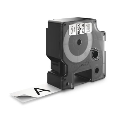 2. Taśma Dymo D1- 24mm x 7m czarny/ biały