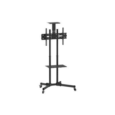 8. Uchwyt podłogowy Equip Bodenstandhalter 37-70/50kg 1TFT 2Ablagen Höhe czarny