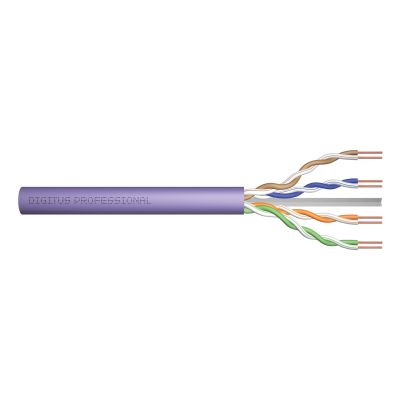 5. Digitus Kabel instalacyjny kat.6, U/UTP, Dca, AWG 23/1, LSOH, 500m, fioletowy, szpula