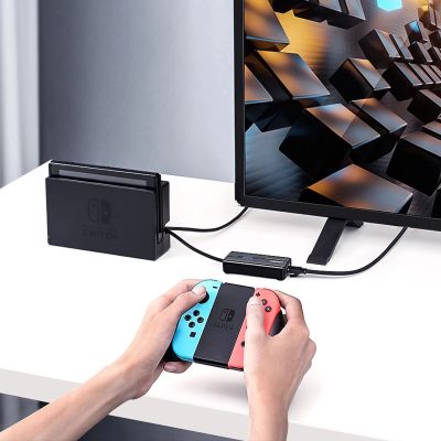 10. Adapter sieciowy Ugreen 20265 USB-A / RJ45 1000 Mbps HUB 3x USB 3.0 - czarny