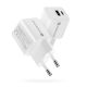 6. EVERACTIVE ŁADOWARKA SIECIOWA GAN 1 X USB, 1 X USB-C QUICK CHARGE 3.0 20W BIAŁA SC-330Q