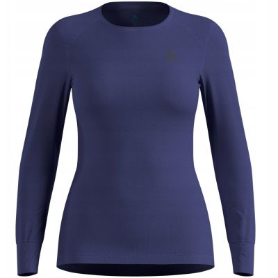 Bielizna termoaktywna z długim rękawem Odlo BL TOP crew neck l/s ACTIVE WARM roz. S Niebieska