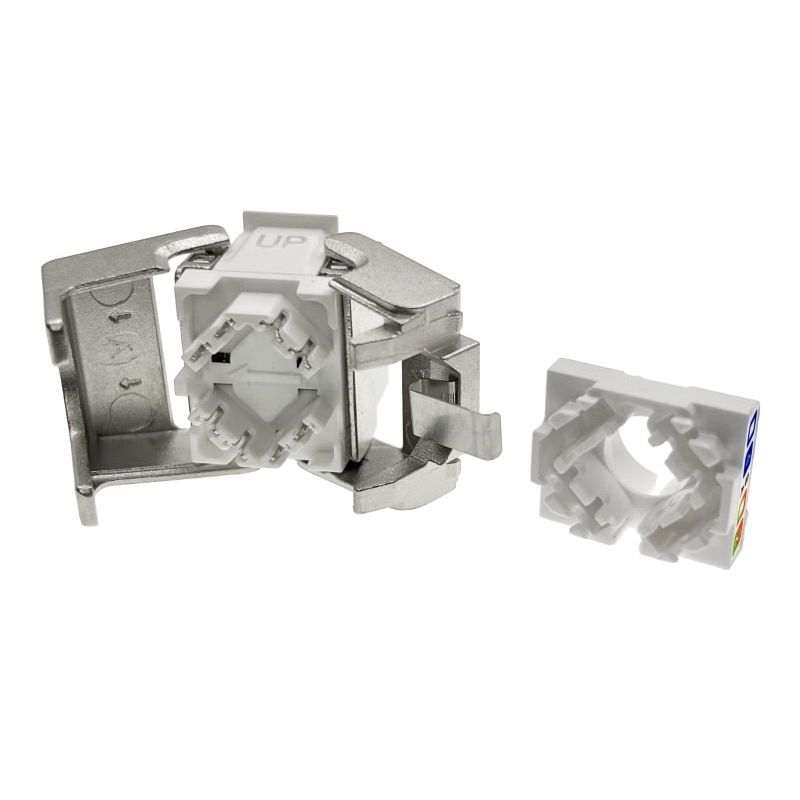 2. ALANTEC Moduł keystone RJ45 beznarzędziowy STP kat.6A PoE+
